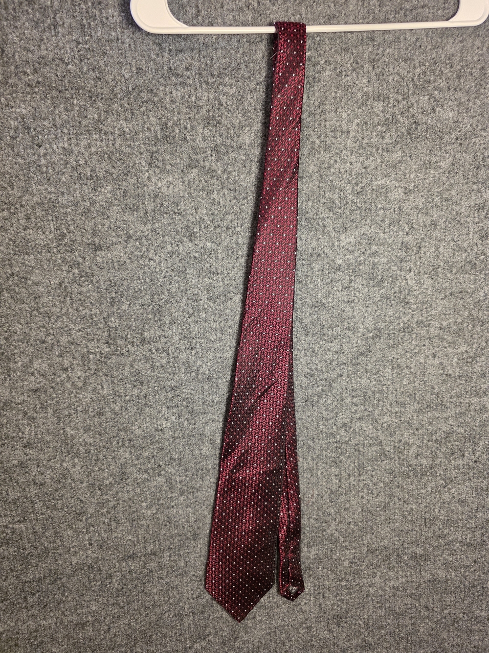 Pronto Uomo Red Black Silk Tie Geometric Pattern